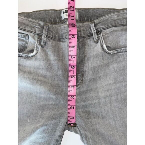 Agolde Sophie Hi Rise Crop Skinny Jeans Gray Denim Distressed Stretch Ankle 28 - Picture 11 of 16